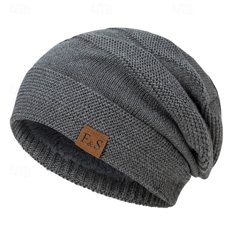 Per uomo Unisex Cappello a cuffia Cappelli invernali Berretti 骷髅头毛线帽 Cappello lavorato a maglia Nero Vino Poliestere Lavorato a maglia Accogliente Da tutti i giorni Per uscire Tinta unita / tinta del 2025 a $7.99 –P5