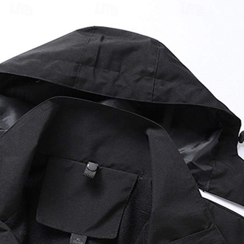 Men's Softshell Jacket Hiking Jacket Winter Outdoor Color Block Thermal Warm Sun Protection Windproof Water Resistant 3-in-1 Jacket Lightweight Jacket Windbreaker Jacket Traveling Black Red Blue Dark 2025 - $75.99 –P9