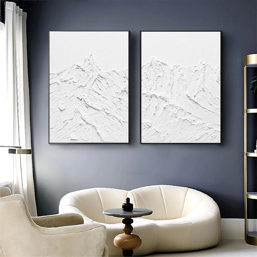 wabi sabi artwork hand painted white abstract art white painting wabi-sabi wall art white textured oil painting wall art set of 2 white wall art white abstract painting white 3d art 2025 - $116.99 –P3