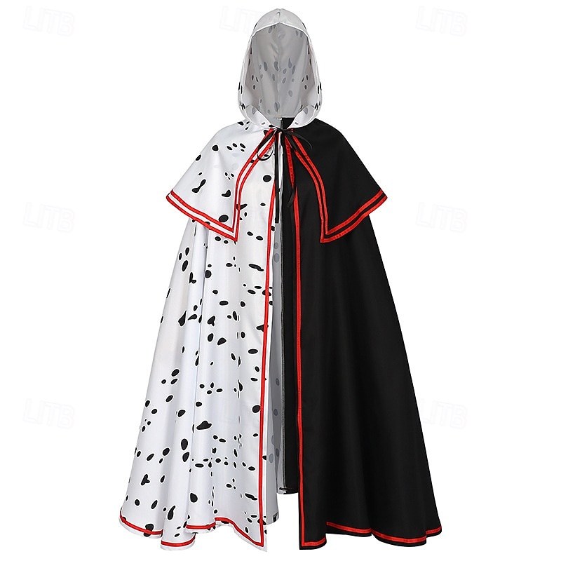 O sută și unul de dalmați Cruella De Vil Costum Cosplay Manta Clasic & Fără Vârstă Film Cosplay for Bărbați Pentru femei Adulți Crăciun Halloween Carnaval Evenimente / Petrecere 2025 - $45.99 –P3