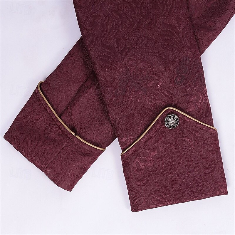 Punk & Gothic Medieval Renaissance Coat Jacket Tailcoat Prince Nobleman Men's Royal Steampunk Halloween Masquerade Event / Party Masquerade Adults' Coat 2025 - $51.99 –P9