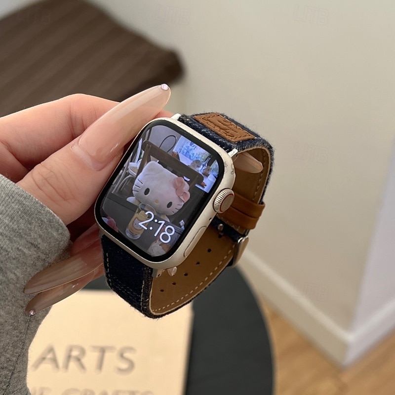 סולו לופ מותאם ל רצועת השעון של Apple Watch 38 מ"מ 40 מ"מ 41 מ"מ 42 מ"מ 44 מ"מ 45 מ"מ 49 מ"מ נשים מתכוונן דמוי עור רצועת שעון חלופית ל iwatch Ultra 2 Series 9 8 7 SE 6 5 4 3 2 1 2025 - $21.99 –P1