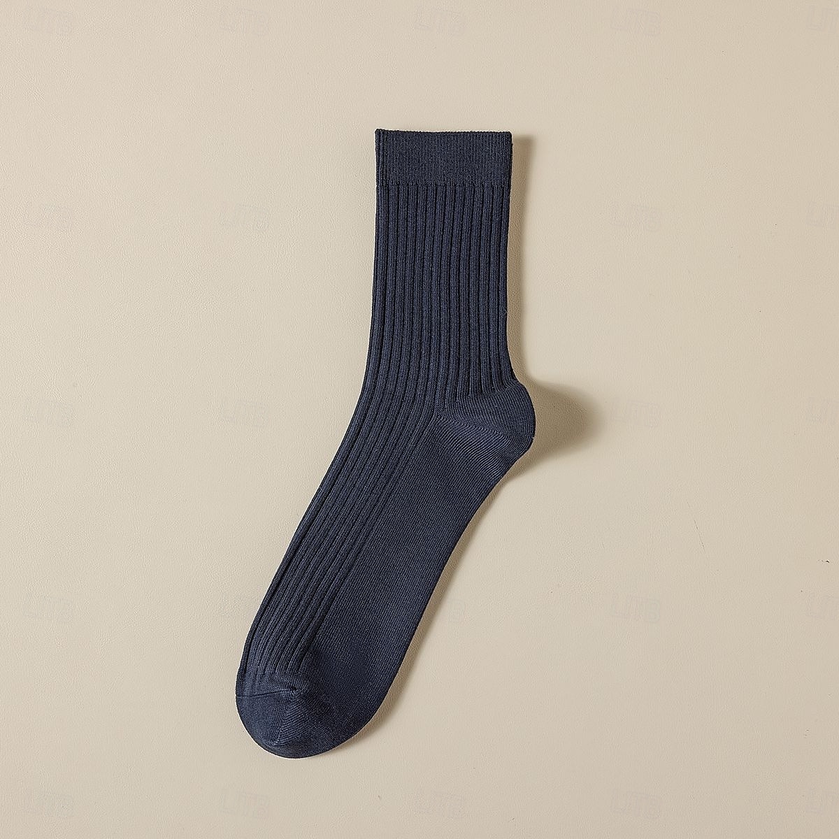 herr 1 par strumpor 100 % bomull svart vit färg enfärgad medium vår höst vinter stickat elegant 2025 - $3.99 –P5