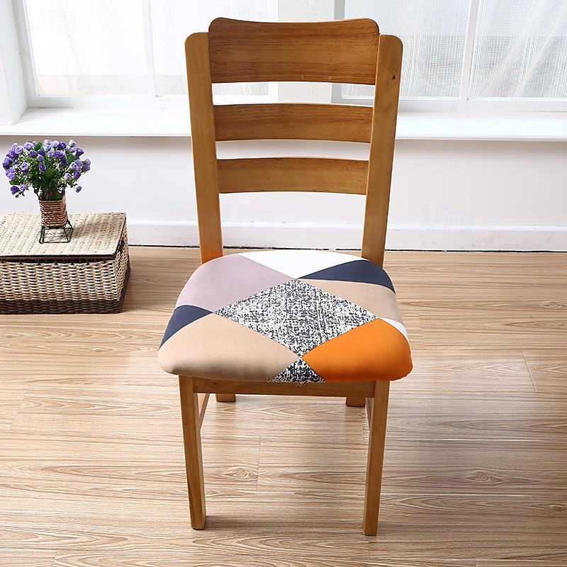 Housse de siège de chaise extensible et durable, idéale pour protéger et rafraîchir les sièges de chaise, ajoute confort et style aux chaises de salle à manger, de bureau ou de salon de 2025 ? $10.99 –P14