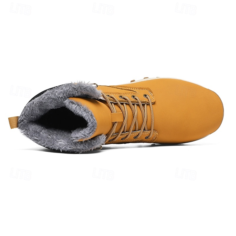 botas de inverno masculinas impermeáveis e isoladas com sola de borracha antiderrapante e forro de pele sintética para caminhadas ao ar livre de 2025 por $64.99 –P4