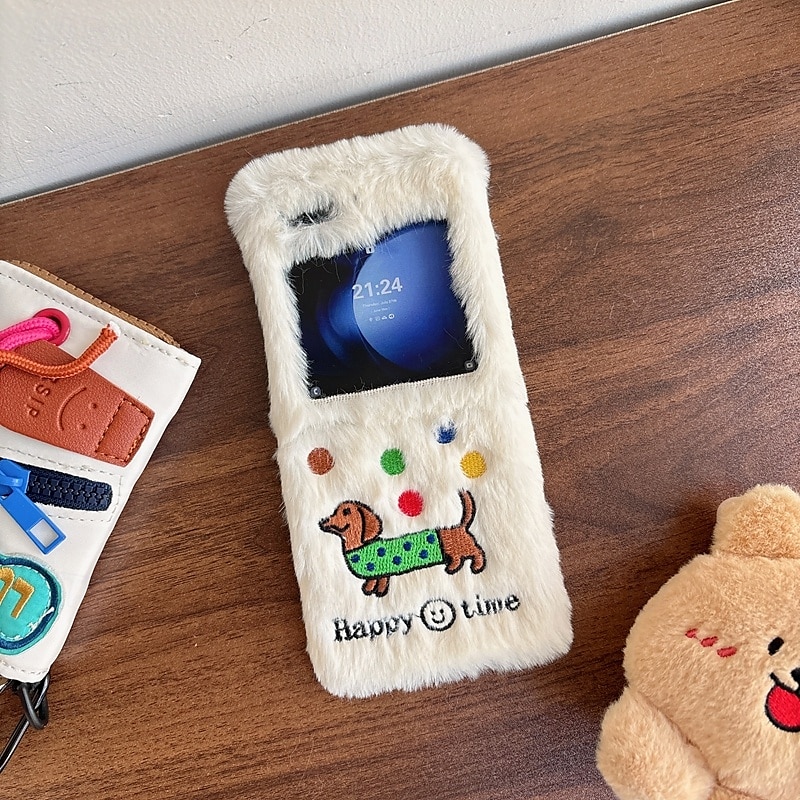 telefone Capinha Para Z Flip 7 Z Virar 6 Z Flip 5 Z Flip 4 Z Flip 3 Capa traseira Antichoque Retro Felpudo de 2025 por $18.99 –P13