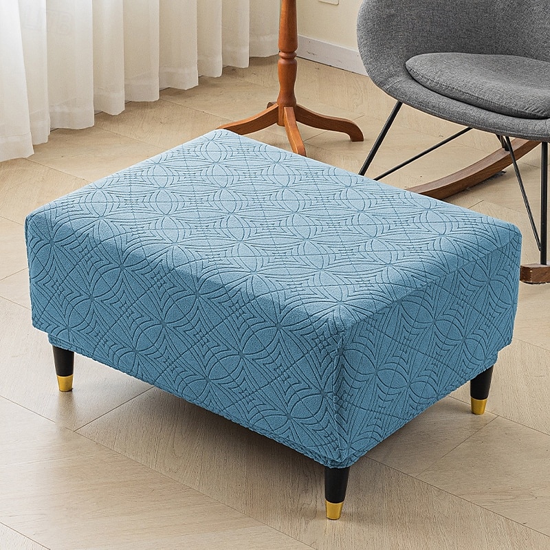 Copri pouf quadrato, copri pouf spesso ed elastico di grandi dimensioni per pouf quadrati di grandi dimensioni, copri mobili extra large e copri poggiapiedi per l'arredamento del soggiorno del 2025 a $12.49 –P9