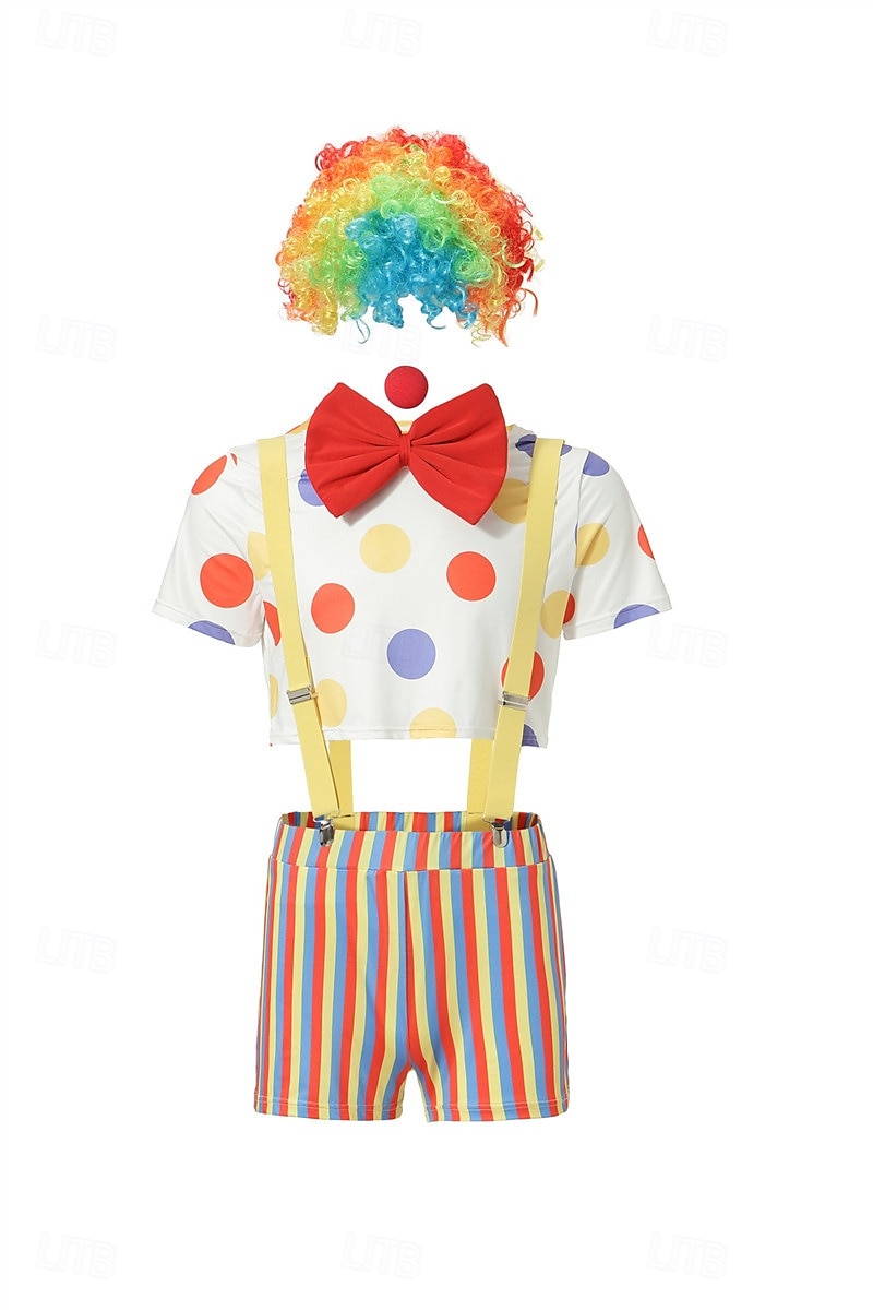 Žolík Klaun předvečer Všech svatých Úbory Kostým cirkus Karnevalový kostým Hrdost Duhová cosplay Dospělé Pánské předvečer Všech svatých Karneval Mardi Gras Výkon Pride Parade Měsíc hrdosti Jednoduch 2025 - $46.99 –P1