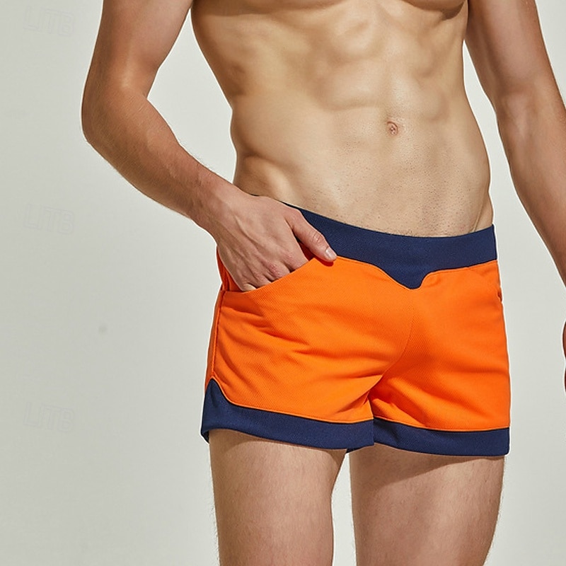 Herren 1 pc Unterwäsche Boxer Boxer-Shorts Patchwork Polyester Atmungsaktiv Weich Komfortabel Farbblock Mittlere Hüfthöhe Schwarz Weiß 2025 - $18.99 –P15