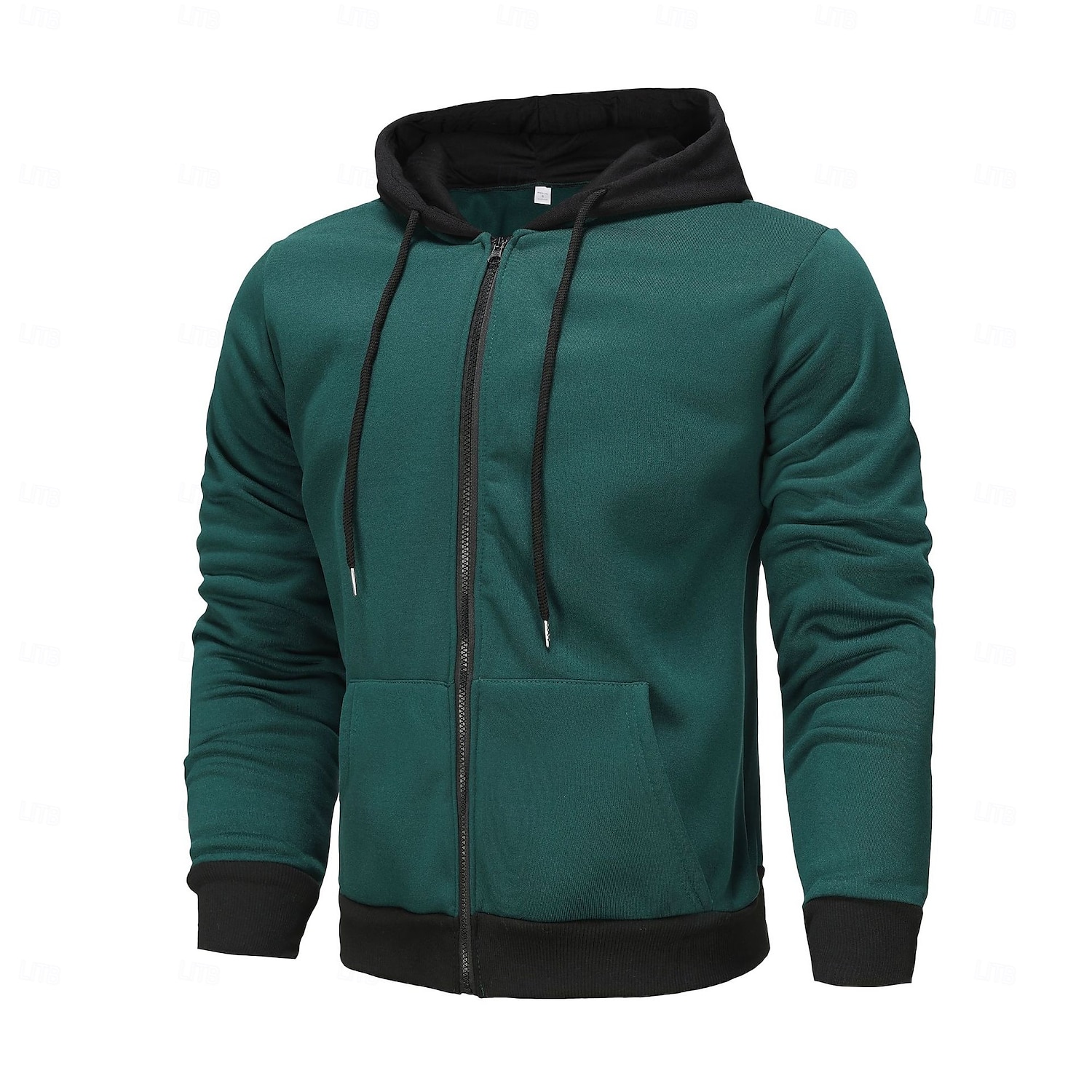 Per uomo Felpa con cappuccio e zip Felpa con cappuccio a zip intera Sherpa peloso Felpa con cappuccio in pile Nero Rosso Verde Grigio chiaro Grigio scuro Con cappuccio Liscio Zip Up Cerniera Tasche del 2025 a $25.99 –P2