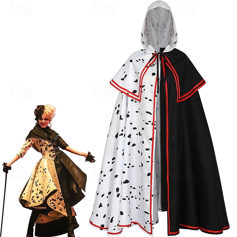 O sută și unul de dalmați Cruella De Vil Costum Cosplay Manta Clasic & Fără Vârstă Film Cosplay for Bărbați Pentru femei Adulți Crăciun Halloween Carnaval Evenimente / Petrecere 2025 - $45.99 –P1