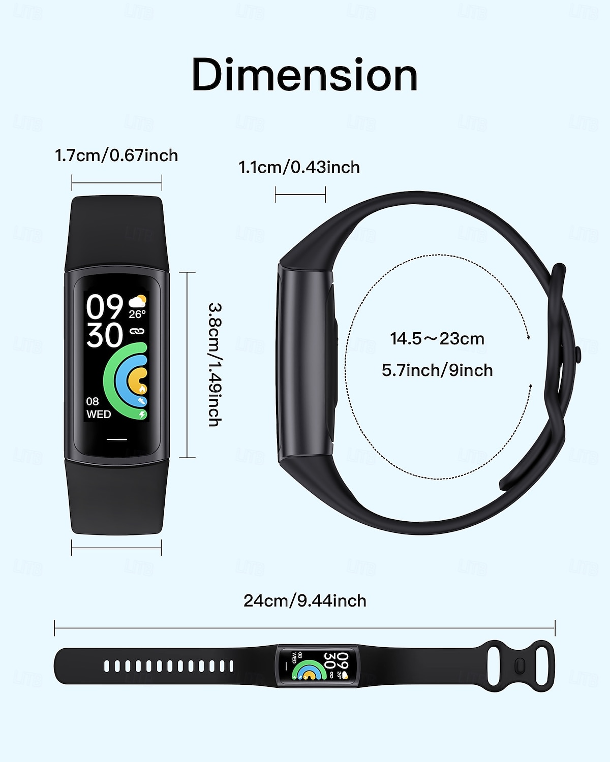 C68L Smart Watch 1.49 inch Smartwatch Fitness Running Watch Bluetooth Pedometer Call Reminder Fitness Tracker Compatible with Android iOS Women Men Long Standby Hands-Free Calls Waterproof IP 67 38mm 2025 - $32.99 –P12