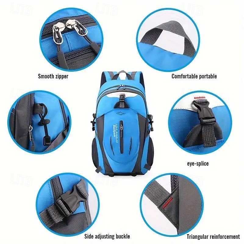 2025年 20-35 L ハイキング用デイパック リュックサック ジッパー マルチポケット - 耐久性 耐久 アウトドア ハイキング キャンピング 軍隊 ナイロン ブラック レッド ブルー  コレクション – $17.59 –P14