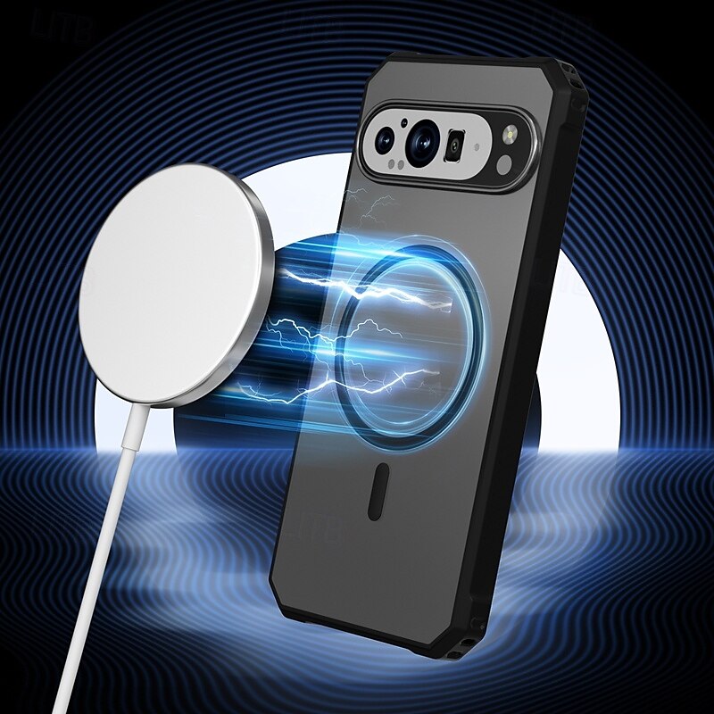 τηλέφωνο tok Για Pixel 9 Pro Pixel 9 Pro XL Pixel 9 Πίσω Κάλυμμα Μαγνητική Υποστήριξη ασύρματης φόρτισης Ανθεκτική σε πτώσεις Ρετρό TPU 2025 - $16.99 –P10