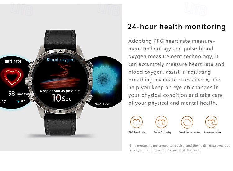 GT45 Smart Watch Men Bluetooth Call Outdoor Sports Voice Assistant Compass Health Monitoring Fitness Tracker Smartwatch 2025 - $68.99 –P7