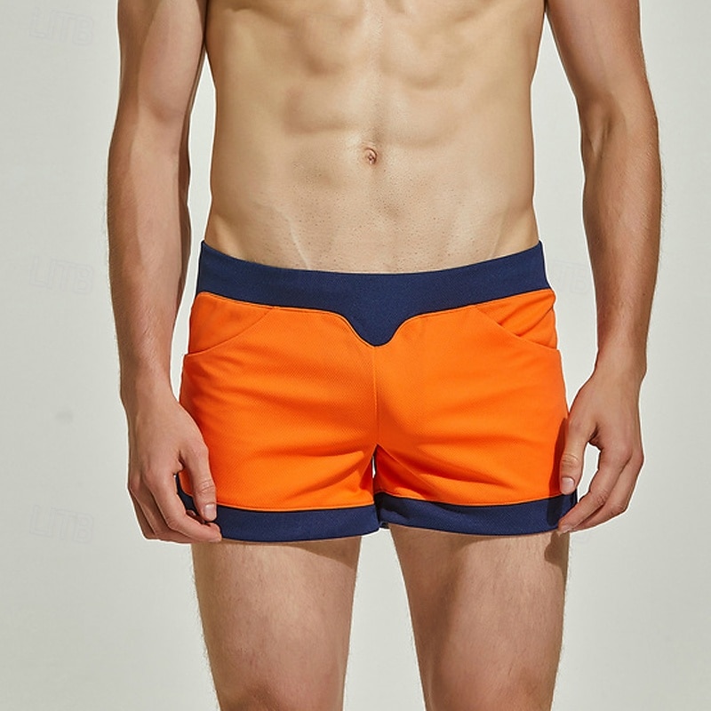 Herren 1 pc Unterwäsche Boxer Boxer-Shorts Patchwork Polyester Atmungsaktiv Weich Komfortabel Farbblock Mittlere Hüfthöhe Schwarz Weiß 2025 - $18.99 –P12