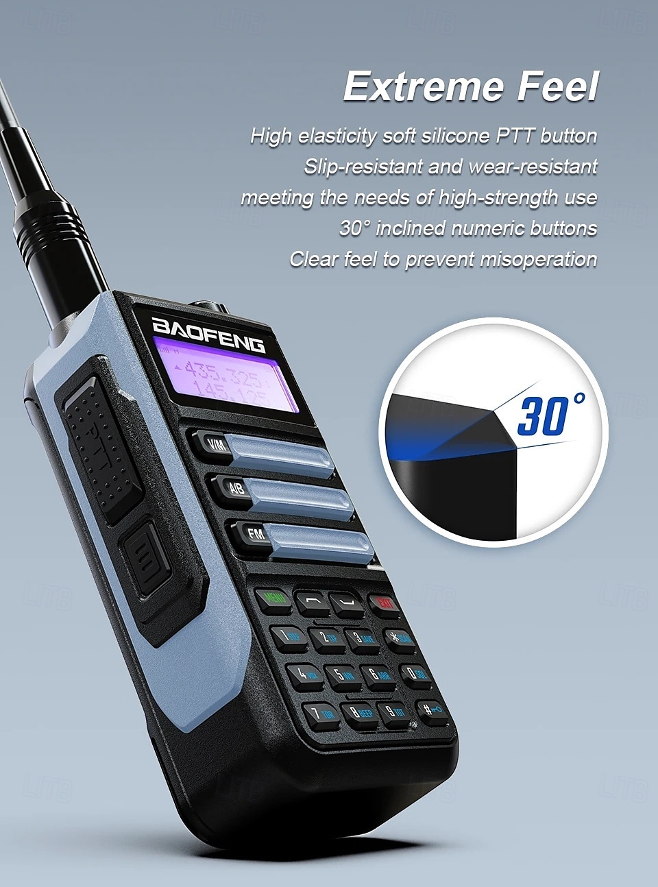 1PC Walkie-Talkie Tri Band Professional Hunting Ham Waterproof Long Range Type-C Charger VHF UHF Two Way Portable Radio 2025 - $95.99 –P4