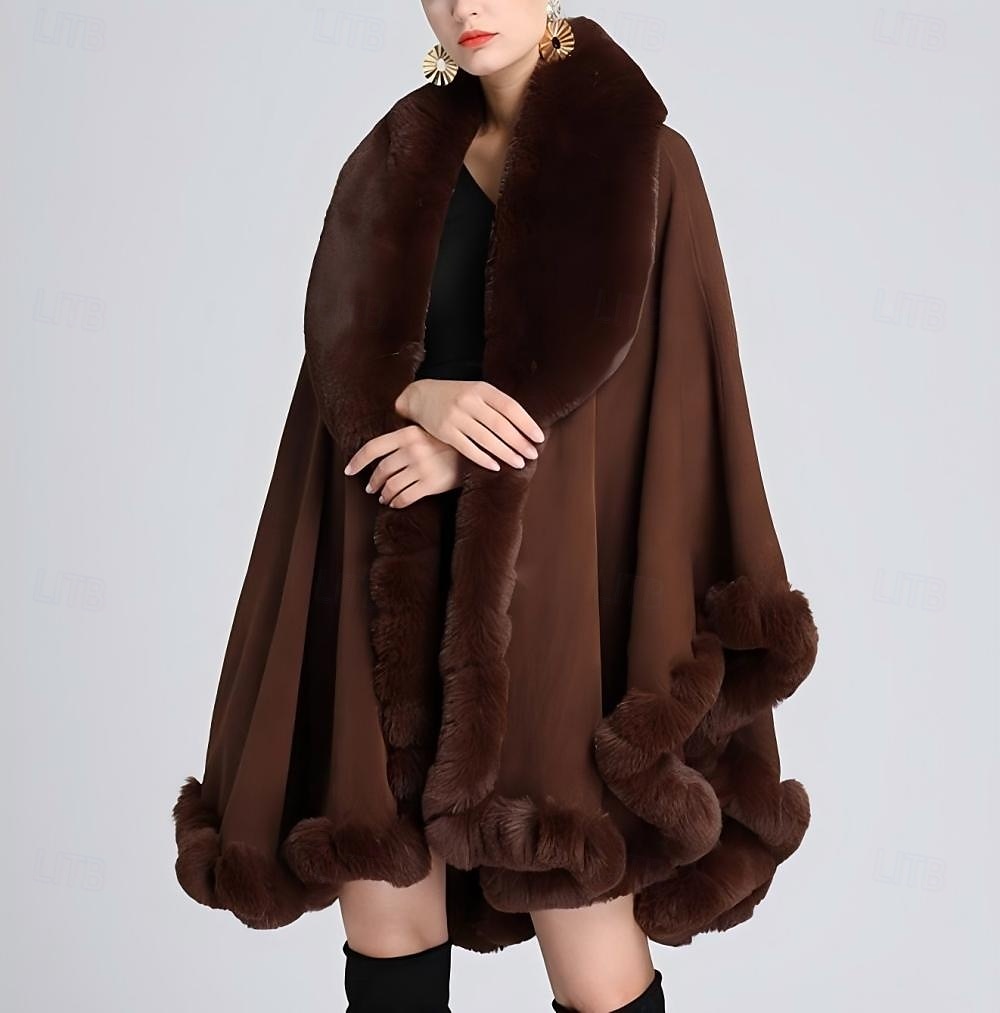 Châles en Fourrure Synthétique Élégant Mignon Femmes Manches Longues Fourrure de Lapin Châles de Mariage Avec Couleur Pure Pour Printemps Formelle de 2025 ? CAD $115.99 –P1