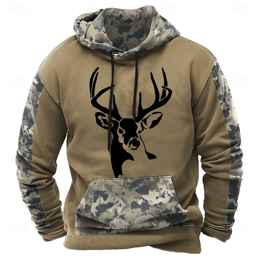 Men's Hoodie Black Brown Green Hooded Camouflage Camo / Camouflage 3D Print Cool Fall Winter Clothing Apparel Hoodies Sweatshirts  2025 - $29.99 –P4