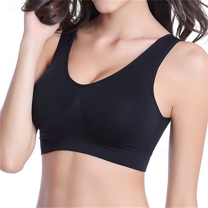 Per donna Reggiseno Intimo / Maglia Intima Top reggiseno Comodo Traspirante Resistente agli urti Imbottitura rimovibile Senza ferretto Semplice Sport Abbigliamento sportivo Rosa chiaro Blu chiaro del 2025 a $10.49 –P1