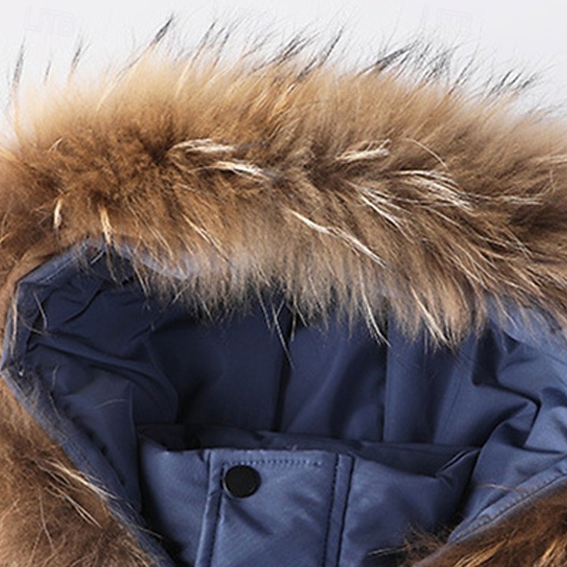 Barn Pojkar Hoodiejacka Pufferjacka Ytterkläder Ensfärgat Långärmad Ficka Täcka Utomhus Dagligen Grundläggande Svart Blå Grön Höst Vinter 4 år + 2025 - $52.99 –P12