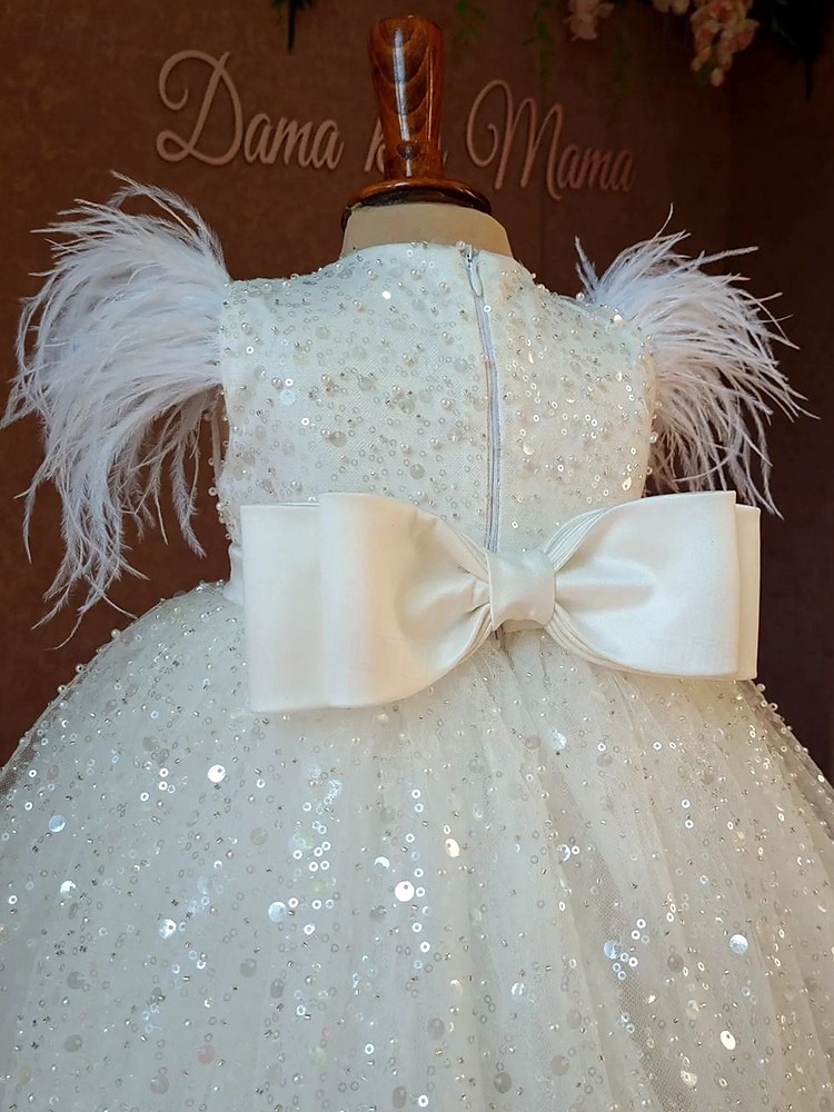 kinderkleidung Mädchen Party Kleid Feste Farbe Ärmellos Leistung Gitter Prinzessin Süß Gitter Mitte der Wade Etuikleid Tüll-Kleid Sommer Frühling Herbst Kinder Weiß Marineblau 2025 - $88.99 –P4