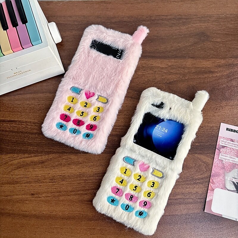 telefone Capinha Para Z Flip 7 Z Virar 6 Z Flip 5 Z Flip 4 Z Flip 3 Capa traseira Antichoque Retro Felpudo de 2025 por $19.99 –P12