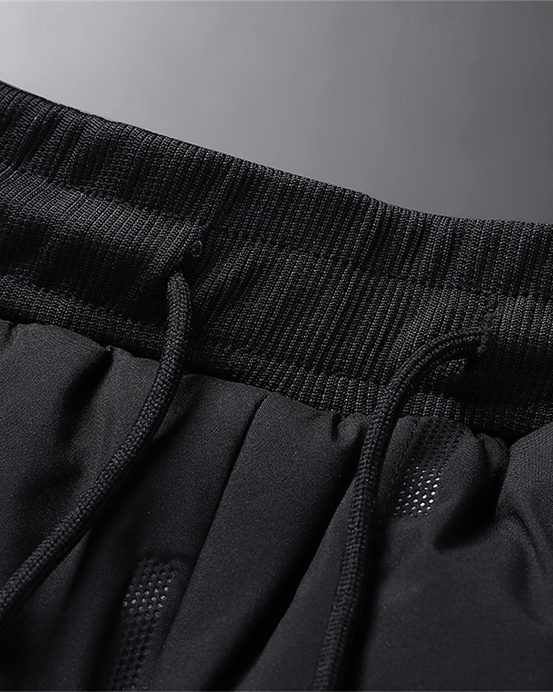 Men's Sherpa Fleece Pants Sweatpants Joggers Trousers Pocket Drawstring Elastic Waist Plain Comfort Warm Sports Outdoor Daily Fashion Casual Black 1# Black Micro-elastic 2026 - $16.49 –P4