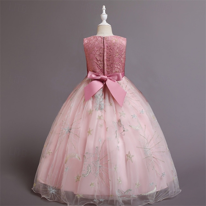 Enfants Fille Robe de fête Etoile Sans Manches Utilisation Noël Anniversaire Maille Magnifique Doux Polyester Maxi robe soirée Robe Évasée Robe Trapèze Eté 4-12 ans Rose Claire Rouge Bleu de 2025 ? $41.99 –P20