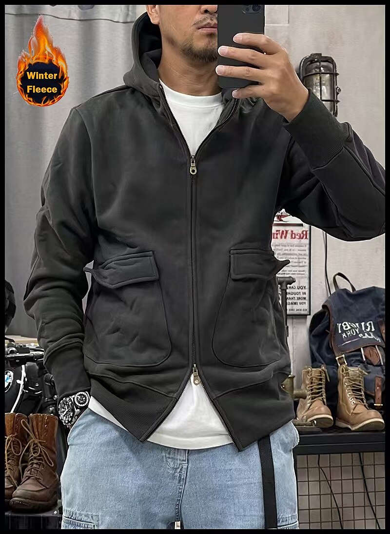 Per uomo Felpa con cappuccio Felpa con cappuccio tattica Nero Blu Cachi Grigio scuro Con cappuccio Liscio Sportivo Sport Abbigliamento di strada non-stampa Originale Essenziale Informale Inverno del 2025 a $36.99 –P2