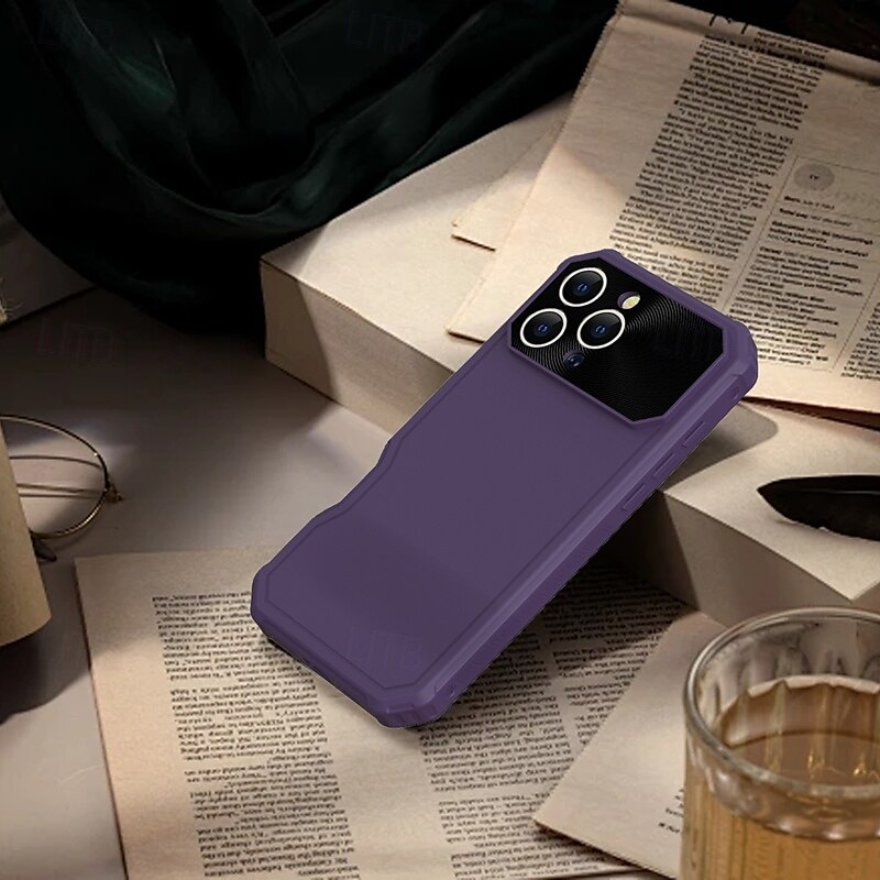 τηλέφωνο tok Για iPhone 16 Pro Max Plus iPhone 15 Pro Max Plus Πίσω Κάλυμμα Μαγνητική Υποστήριξη ασύρματης φόρτισης Ανθεκτική σε πτώσεις Ρετρό TPU PC 2025 - $22.99 –P5