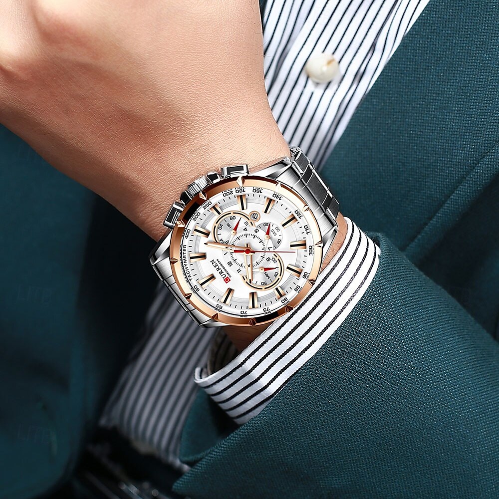 Orologio al quarzo CURREN da uomo moda outdoor orologio da polso casual luminoso calendario impermeabile orologio in acciaio del 2025 a $44.99 –P10