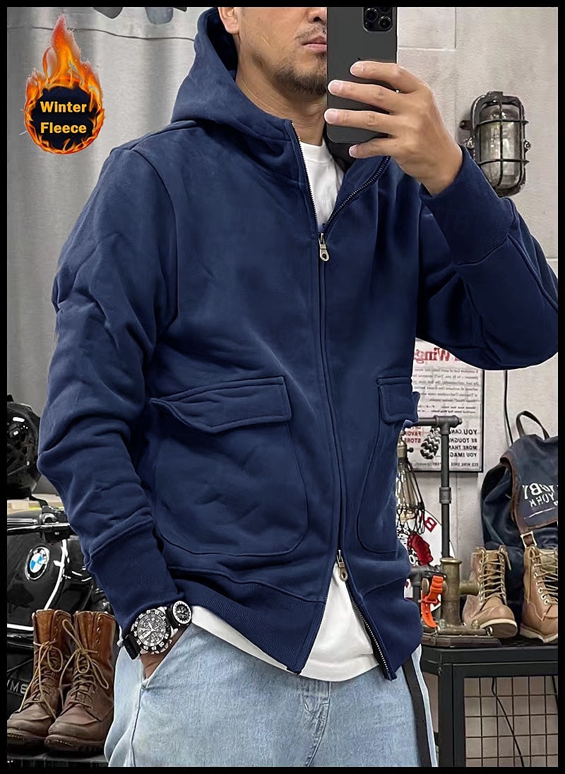 Per uomo Felpa con cappuccio Felpa con cappuccio tattica Nero Blu Cachi Grigio scuro Con cappuccio Liscio Sportivo Sport Abbigliamento di strada non-stampa Originale Essenziale Informale Inverno del 2025 a $36.99 –P8