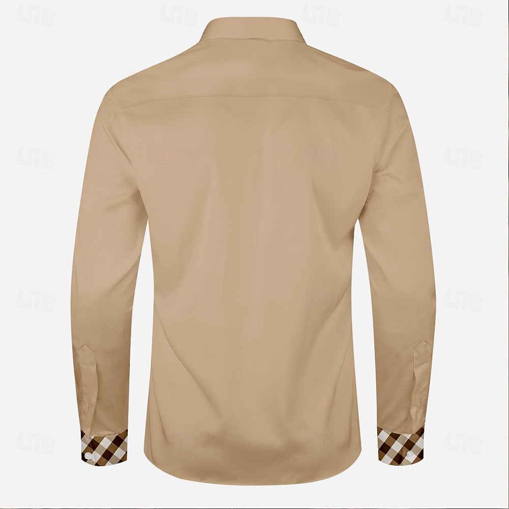 Men's Cowboy Western Shirt Button Up Shirt Cowboy Shirt Long Sleeve Vintage Western Daily Outdoor Holiday Spring Fall Winter Turndown Collared Shirts 3D Print Khaki 2026 - $33.99 –P2