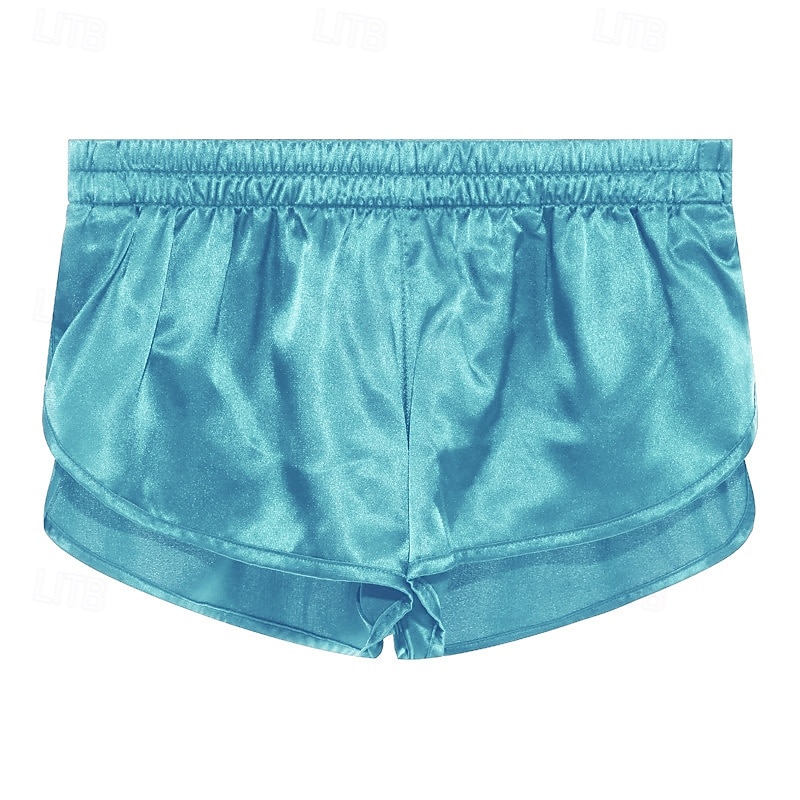 Per uomo 1 confezione Biancheria intima Boxer Miscela di fibre chimiche Traspirante Morbido Liscio Vita normale Argento Nero del 2025 a $18.99 –P8