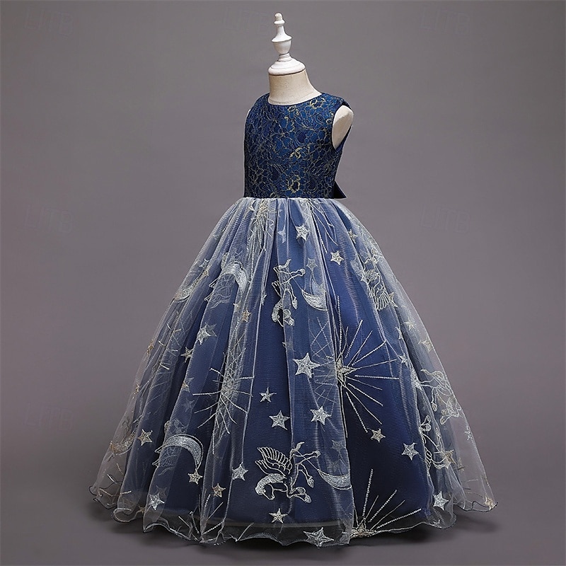 Enfants Fille Robe de fête Etoile Sans Manches Utilisation Noël Anniversaire Maille Magnifique Doux Polyester Maxi robe soirée Robe Évasée Robe Trapèze Eté 4-12 ans Rose Claire Rouge Bleu de 2025 ? $41.99 –P11