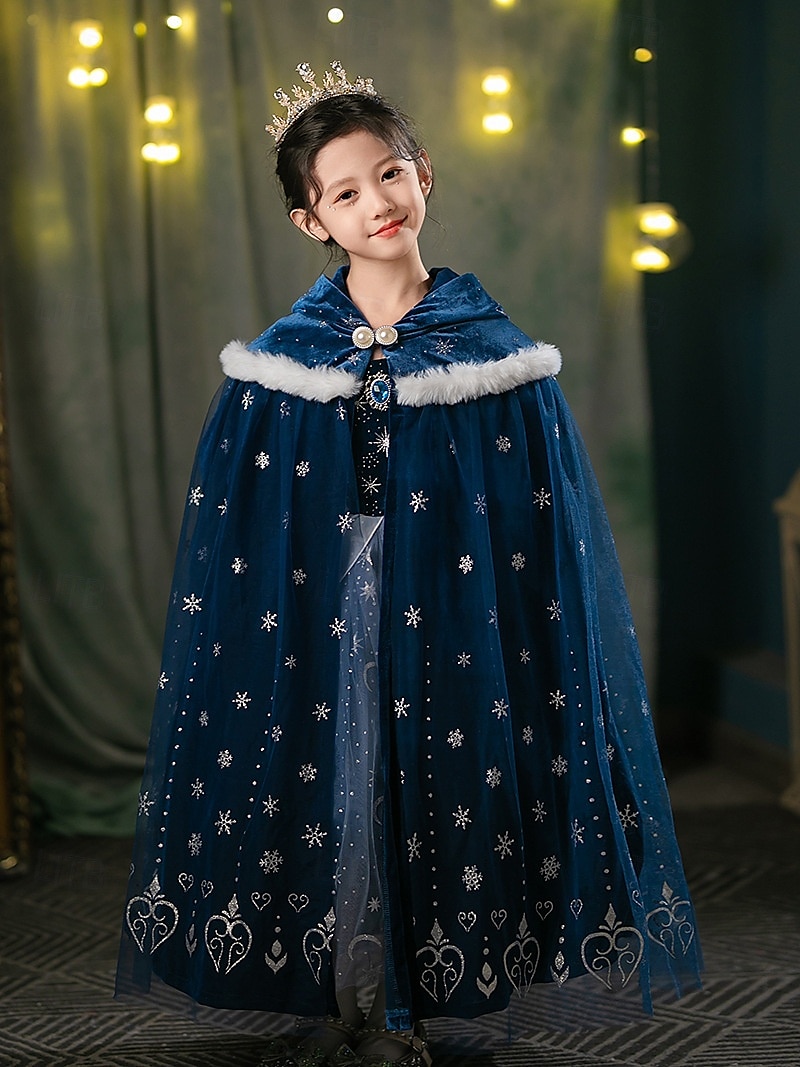 Frozen Princesas Cuento de Hadas Elsa Capa Disfraz de fiesta temática traje de cosplay Cosplay de película for Chica Niños Navidad Carnaval Año Nuevo Rendimiento Fiesta de Cumpleaños 2025 - $7.49 –P1