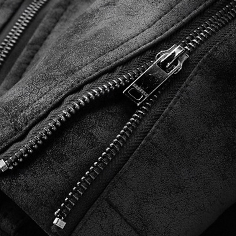 בגדי ריקוד גברים ז'קטים מעור מעיל פליס מעיל אופנוענים מעיל עור וינטג' יומי חופשה עמיד שמור על חום הגוף כיס סתיו חורף אחיד אופנתי קלסי עומד רגיל שחור חום תלתן Jackets 2025 - $55.99 –P9