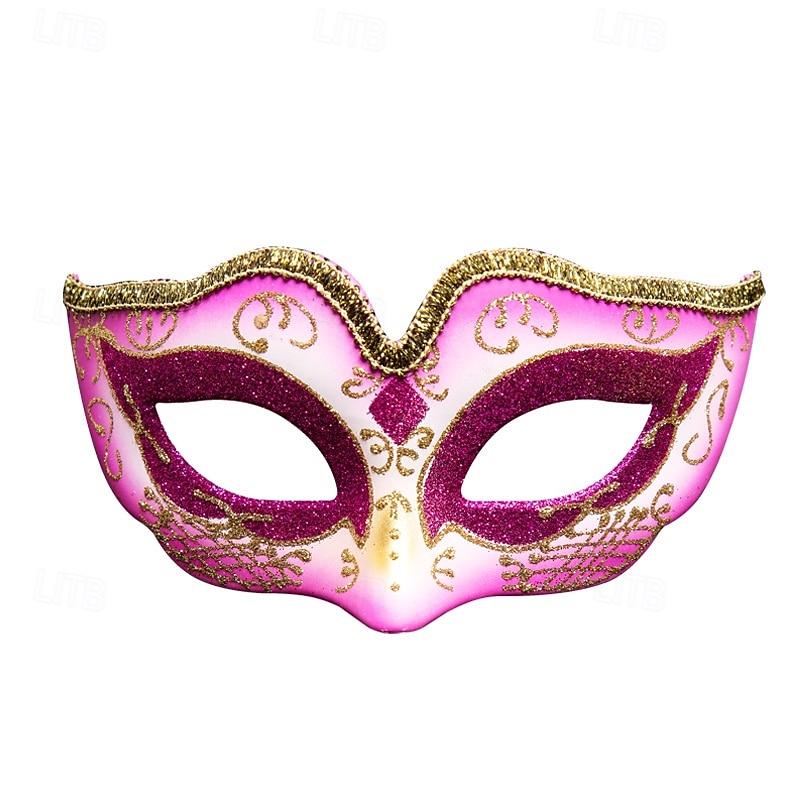 Arlequina Máscara de carnaval Máscara veneciana Colombina Adulto Mujer Media cara Fiesta Mascarada Carnaval de Venecia Víspera de Todos los Santos Carnaval Mardi Gras Disfraz de carnaval fácil 2025 - $18.49 –P2