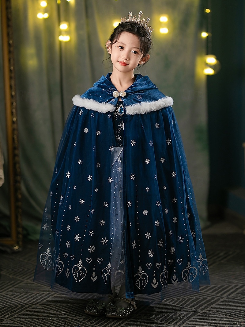 Frozen Princesas Cuento de Hadas Elsa Capa Disfraz de fiesta temática traje de cosplay Cosplay de película for Chica Niños Navidad Carnaval Año Nuevo Rendimiento Fiesta de Cumpleaños 2025 - $7.49 –P5