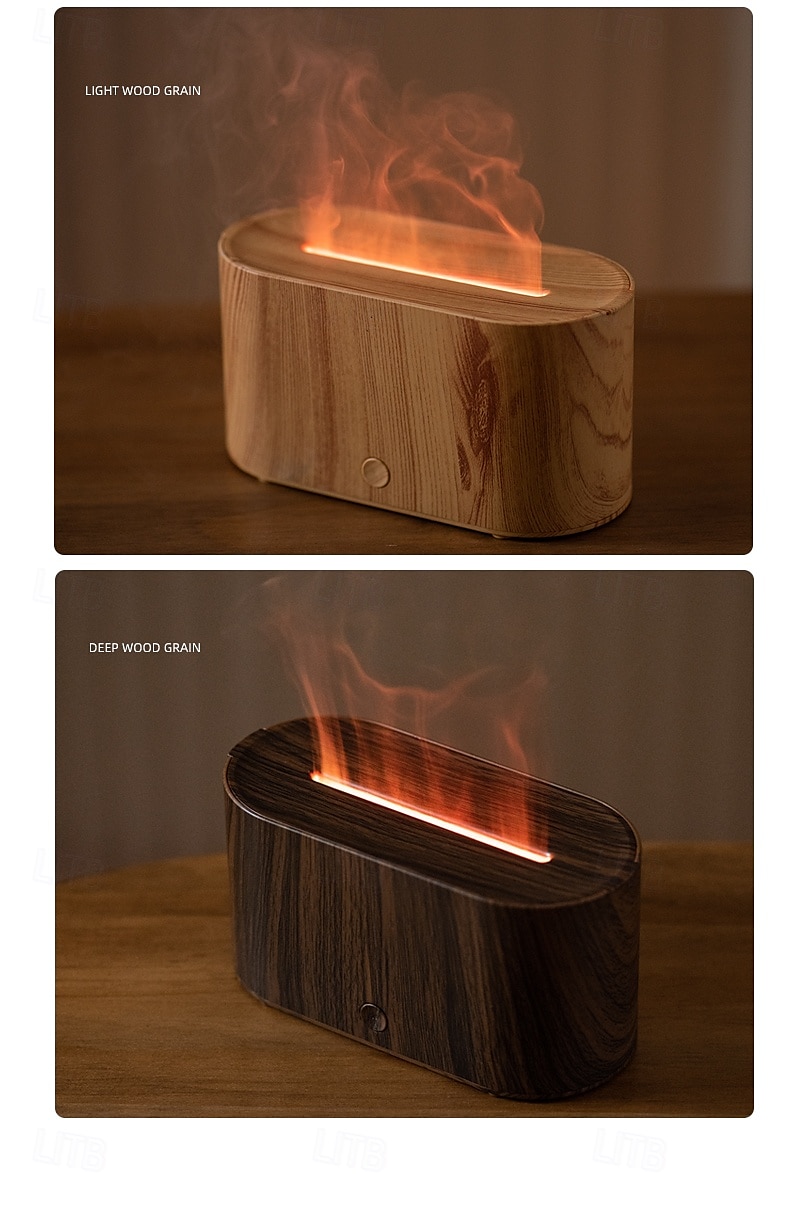 Colorful Simulation Flame Aromatherapy Machine Desktop Home Office USB Air Humidifier Aromatherapy Machine 2025 - $21.99 –P13