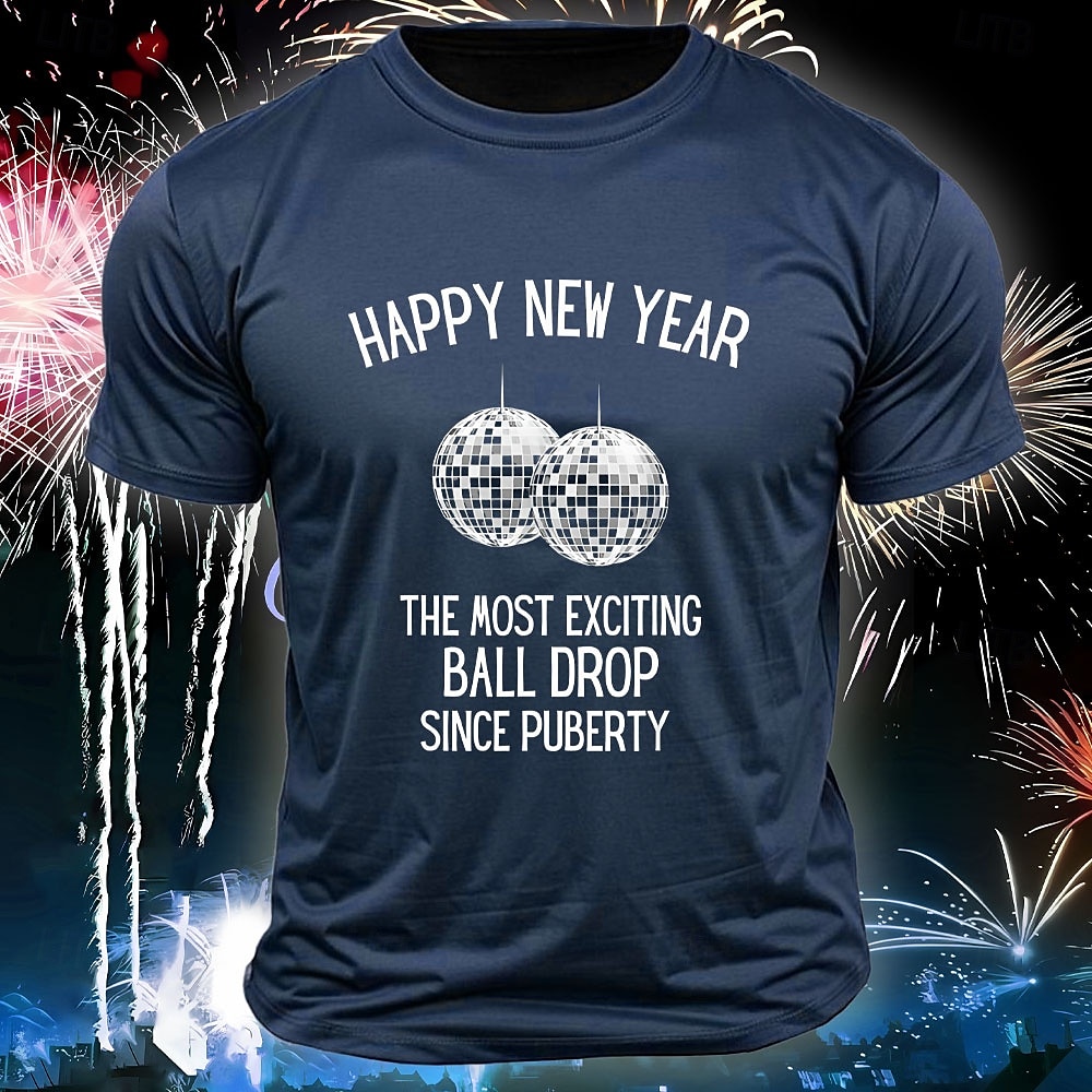 Año Nuevo Hombre Argot divertido Camiseta Manga Corta Camiseta Impresión 3D Cuello Barco Camisa Moda Ropa Deportiva Calle Deporte Diario Negro Azul Piscina Verde Trébol Verano Primavera Ropa S M L XL 2025 - $15.99 –P1