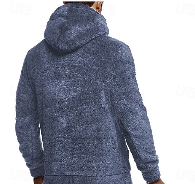 Per uomo Felpa con cappuccio Felpa con cappuccio pullover Felpa con cappuccio in pile Blu marino Cachi Con cappuccio Liscio Collage Sportivo Informale Giornaliero Poliestere Streetwear Informale del 2025 a $26.99 –P2