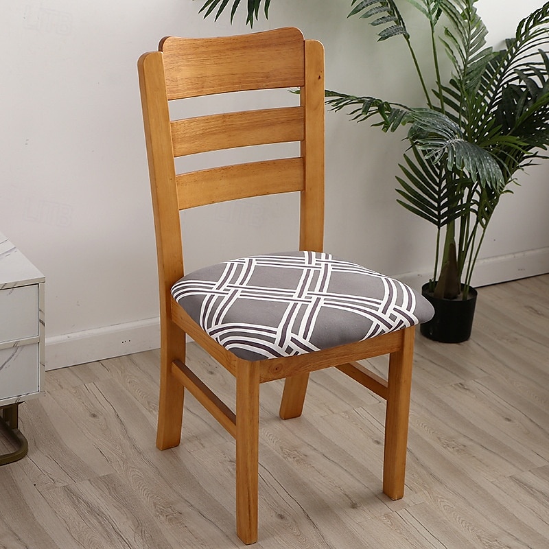 Housse de siège de chaise extensible et durable, idéale pour protéger et rafraîchir les sièges de chaise, ajoute confort et style aux chaises de salle à manger, de bureau ou de salon de 2025 ? $10.99 –P21