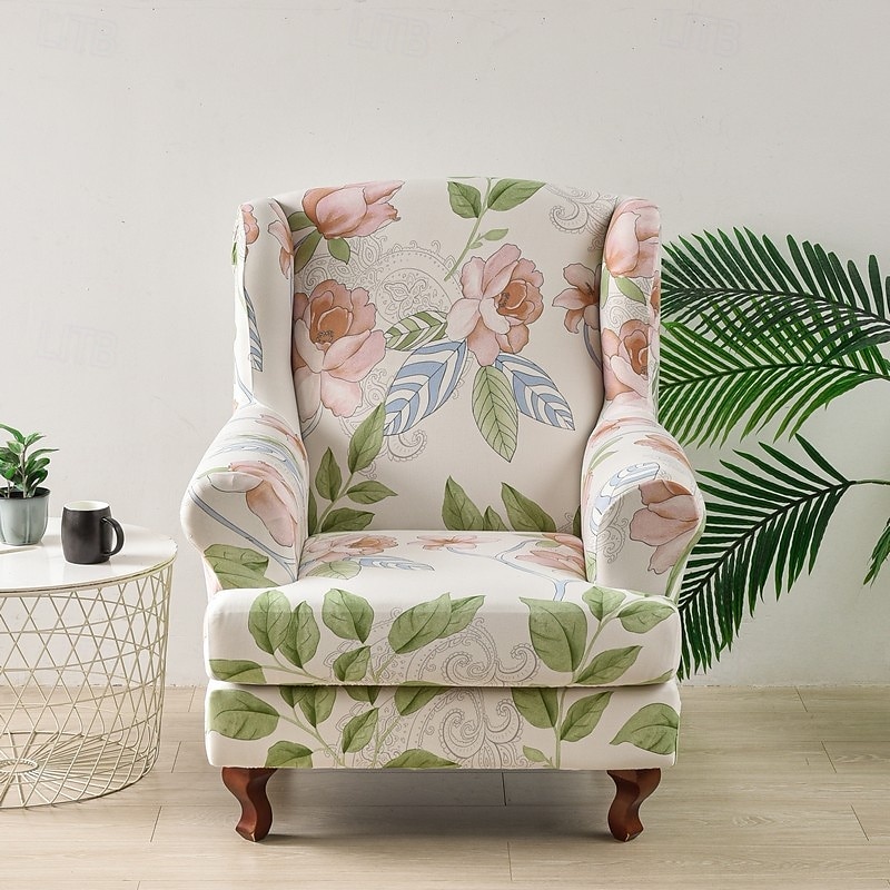 capa para cadeira com encosto alto e elástico, capa durável e elástica com design de estampa elegante, perfeita para proteger e refrescar sua cadeira com encosto alto, ideal para decoração de casa de 2025 por $36.99 –P2
