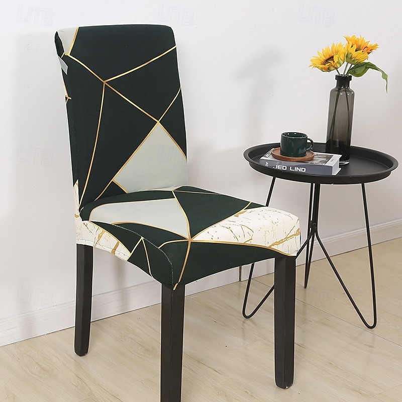 Funda elástica para silla de comedor, funda elástica y duradera para silla de comedor con respaldo alto, ideal para proteger y refrescar las sillas de comedor, agrega comodidad y estilo a la decoración de su comedor 2025 - $10.99 –P5