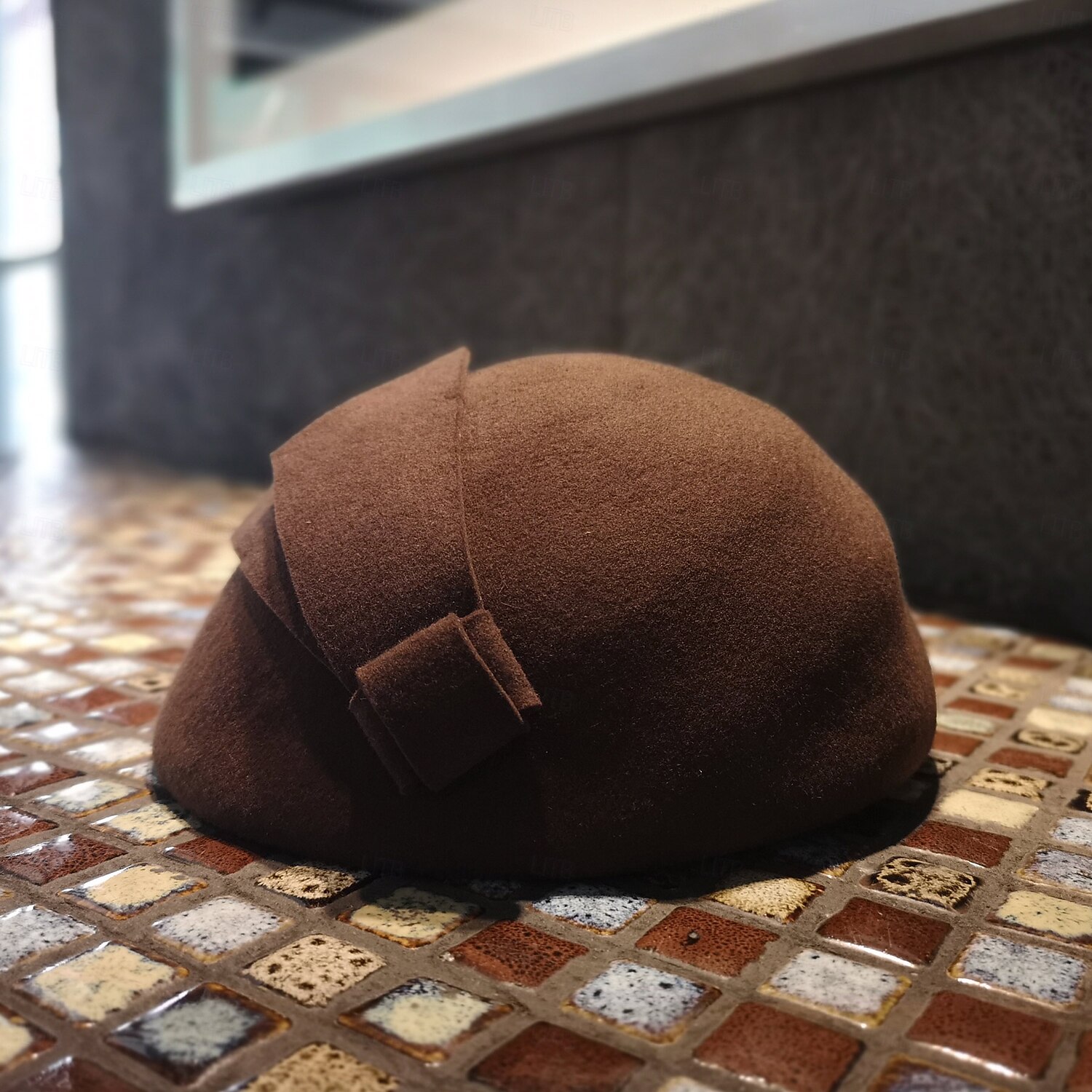 hattar 100% ull basker hatt bowler / cloche hatt bröllop tefest elegant bröllop med ren färg skarvning huvudbonader huvudbonader 2025 - $36.99 –P13