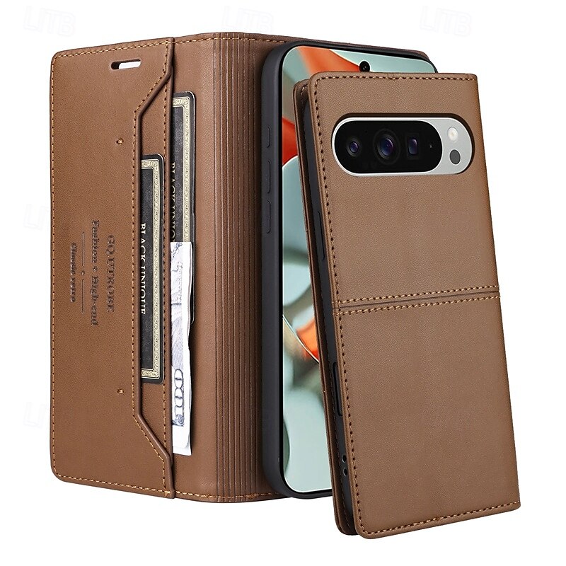 téléphone Coque Pour Pixel 9 Pro Pixel 9 Pro XL Pixel 8 Pro Pixel 8 Pixel 9 Pixel 7 Pixel 7 Pro Couvercle rabattable Avec Support Fente pour carte Antichoc Rétro TPU faux cuir de 2025 ? $17.99 –P7
