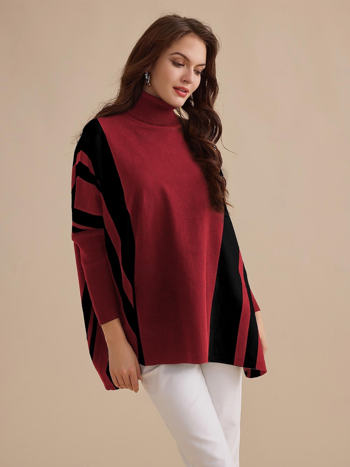 pull à col roulé en maille côtelée d'acrylique et de polyester de 2025 ? $44.99 –P5