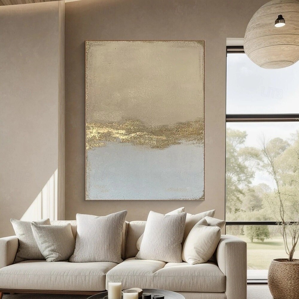 met de hand geschilderde abstracte gouden schilderijen op canvas handgemaakte rijke textuur acryl schilderij moderne wandkunst olieverfschilderij met de hand geschilderd kunstwerk foto voor woonkamer 2025 - $116.99 –P6